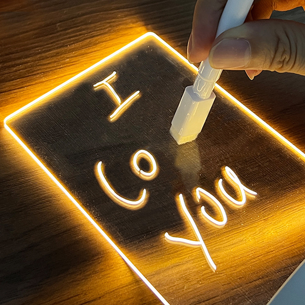 LED Message Board Night Light – Custom Glow Notes Lamp